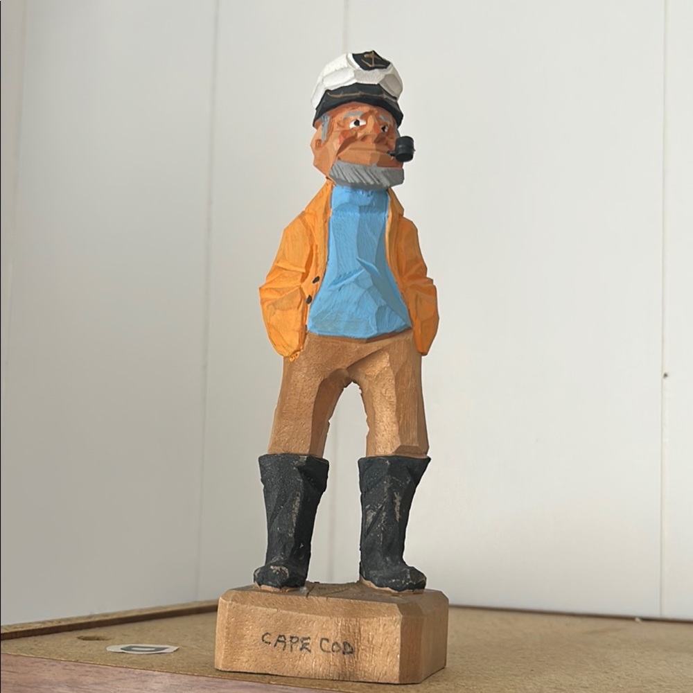 Nautical Folk Art Sculpture "Cappy"